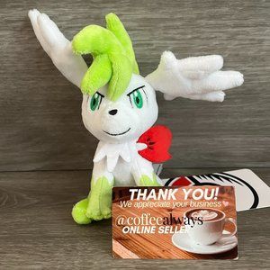 Pokemon Center Shaymin (Sky Forme) Sitting Cuties Plush NWT